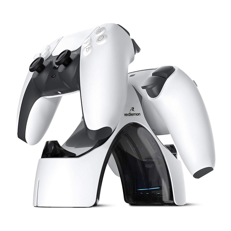 Cargador para 2 Controles PS5 Dualsense Estación de Carga Redlemon