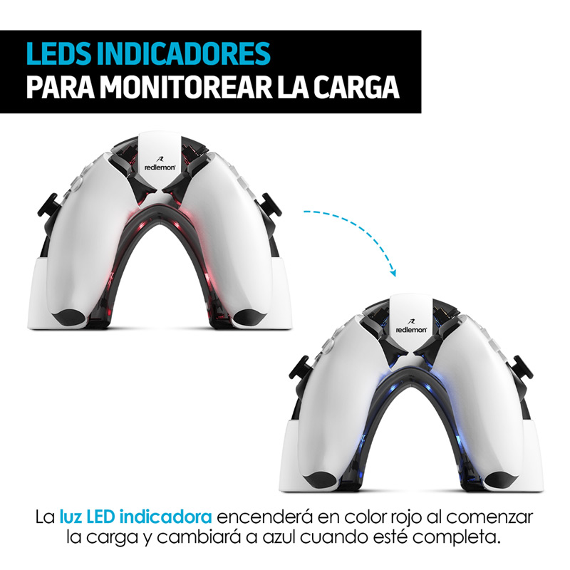 Cargador para 2 Controles PS5 Dualsense Estación de Carga Redlemon