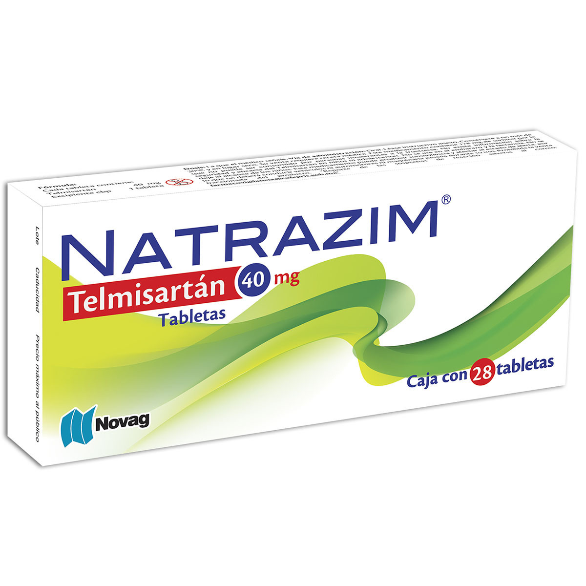 Natrazim 28 tabletas -- Telmisartan 40mg