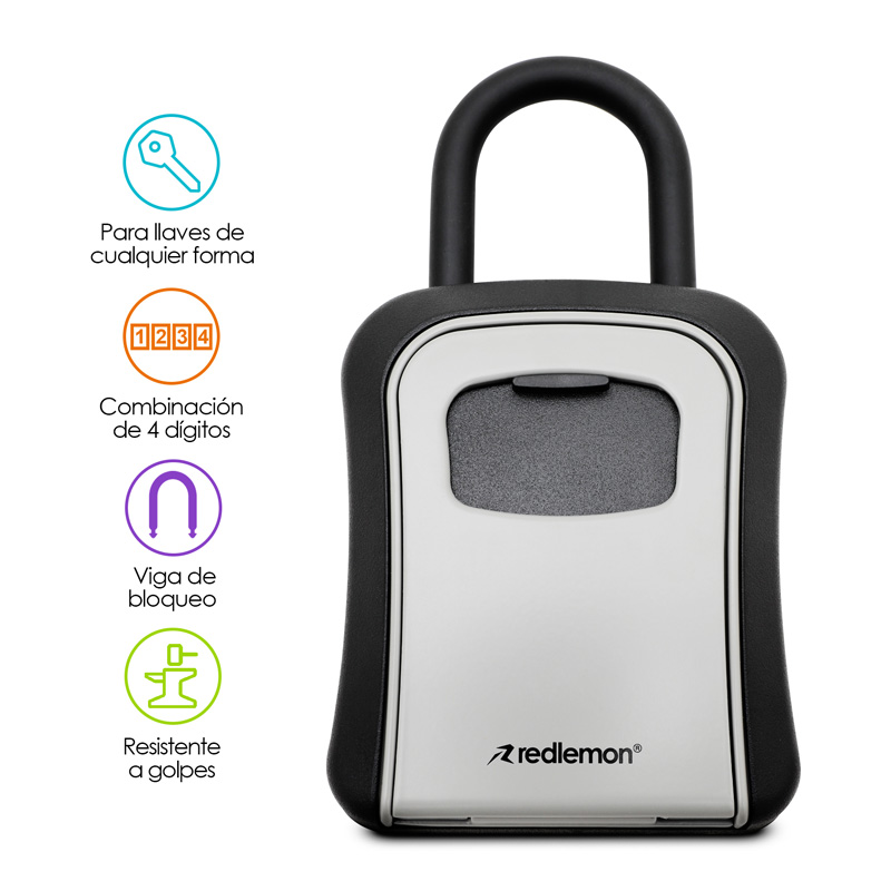 Caja Fuerte para Llaves tipo Candado Resistente al Agua y Golpes Redlemon