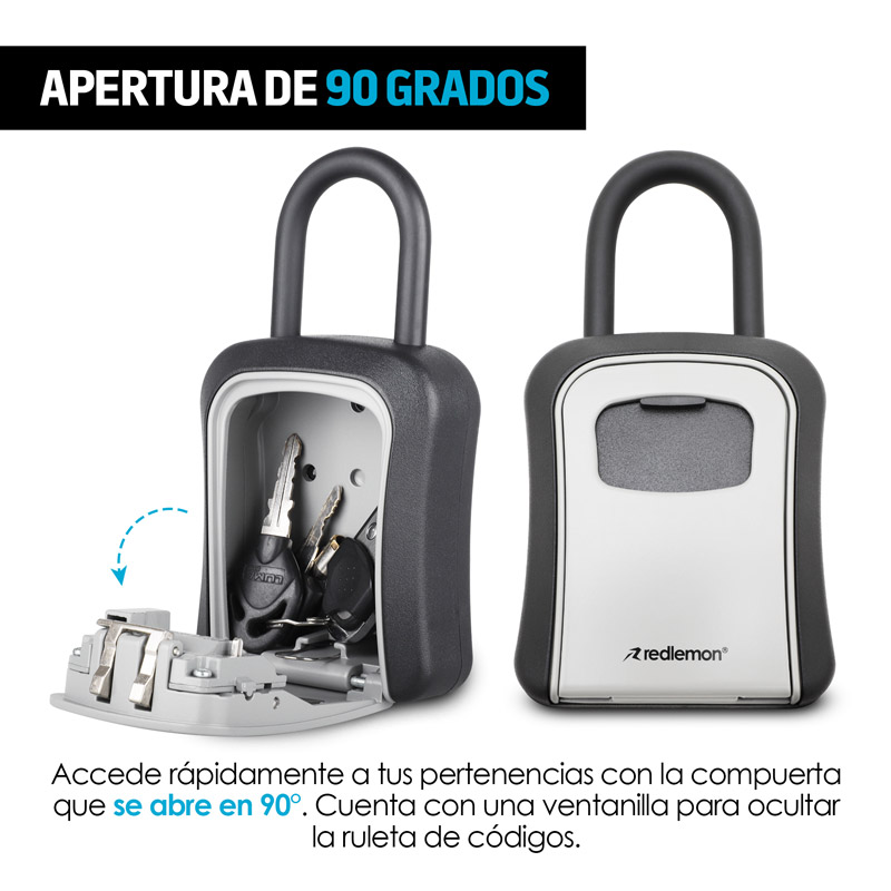 Caja Fuerte para Llaves tipo Candado Resistente al Agua y Golpes Redlemon
