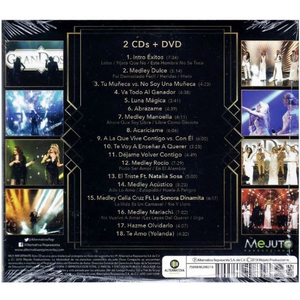 Grandiosas en vivo (Volumen 2) (2CD+DVD)