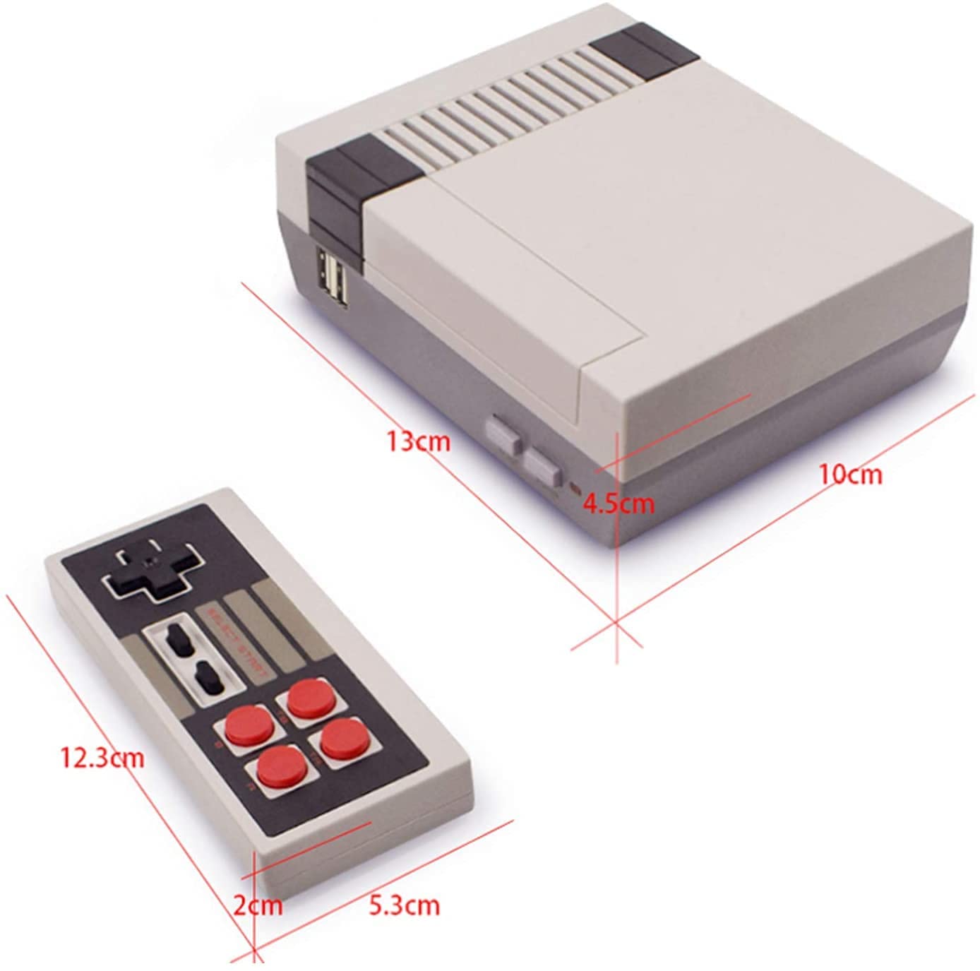 Mini consola de juegos retro clásica con 620 juegos integrados y 2 controladores clásicos