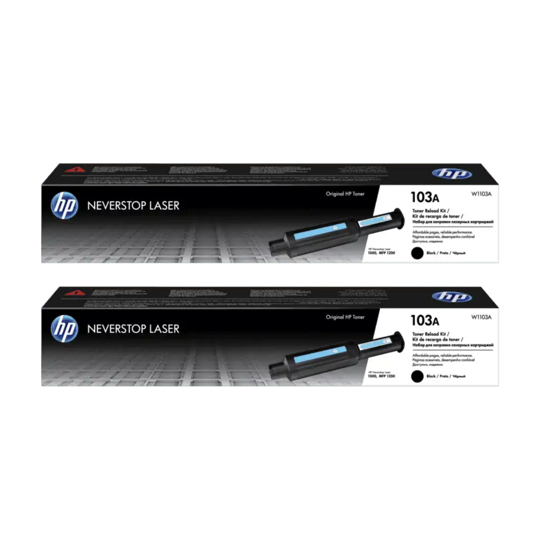 Pack 2 Toners de Recarga HP 103A (W1103A) Never Stop Originales