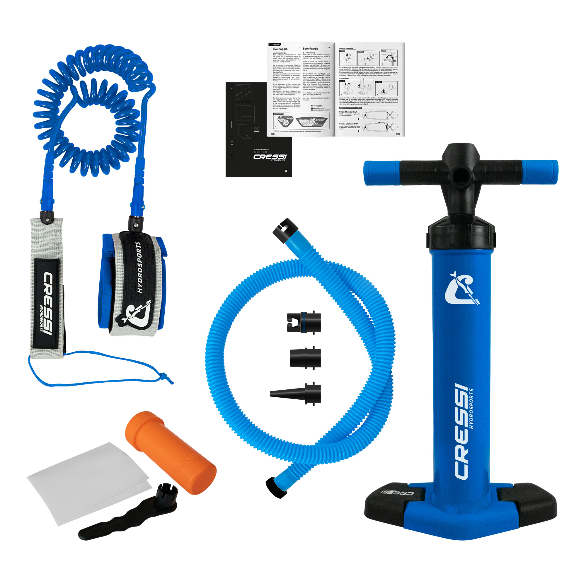 Tabla Paddle Board CRESSI Mod. Travelight ISUP 9'2'' Inflable Color Blanco/Azul Surfing