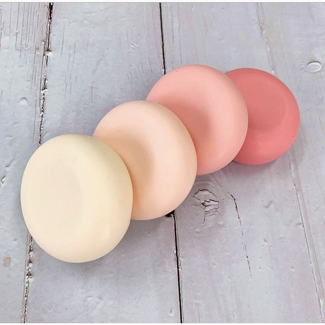 Molde de Silicón para 4 Jabones Redondos Circulares y Velas