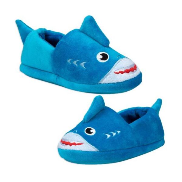 Pantuflas azules para niño, con forma de tiburón, marca SZ Kids, 995705