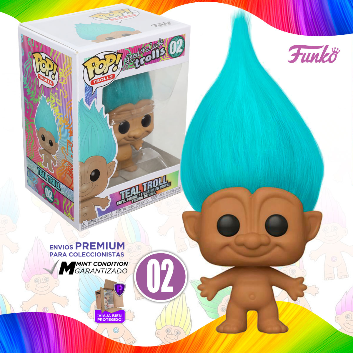 Funko Pop Trolls Buena Suerte Coleccion Original  Clasicos