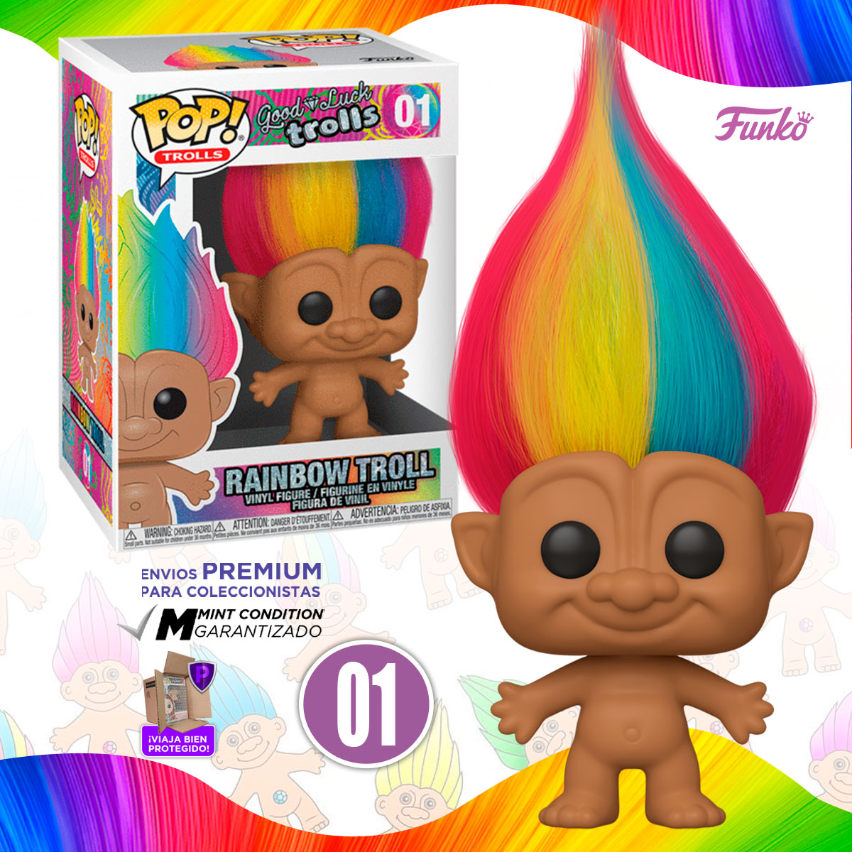 Funko Pop Trolls Buena Suerte Coleccion Original  Clasicos