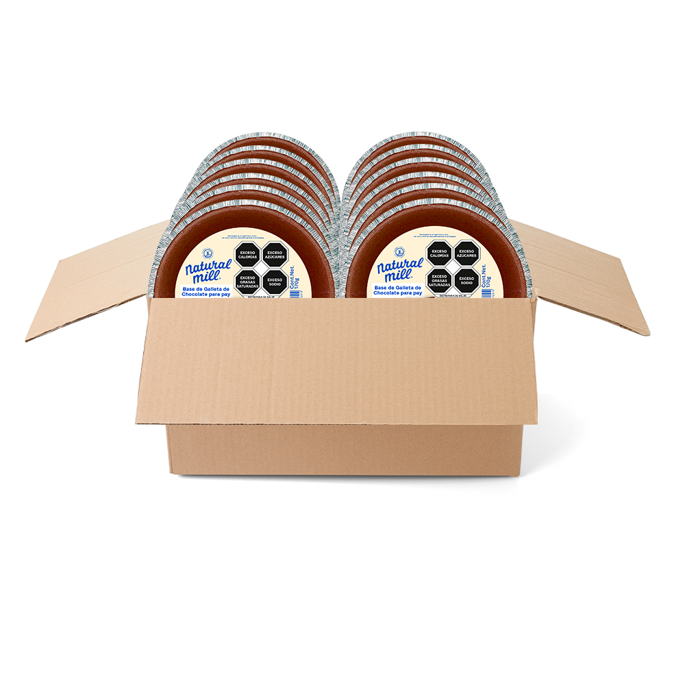 Base para pay Natural Mill sabor Chocolate 12 pack