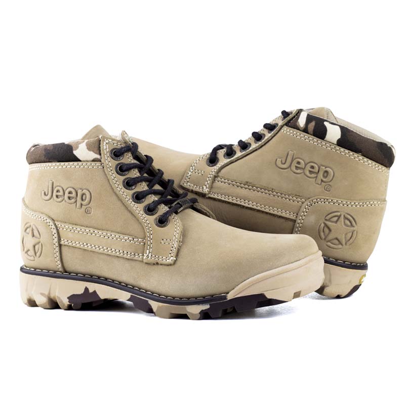 BOTAS URBANAS DE CABALLERO JEEP 1950 NOBUCK ARENA CAMUFLAJE