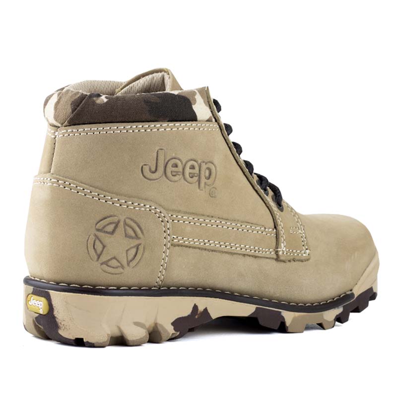 BOTAS URBANAS DE CABALLERO JEEP 1950 NOBUCK ARENA CAMUFLAJE