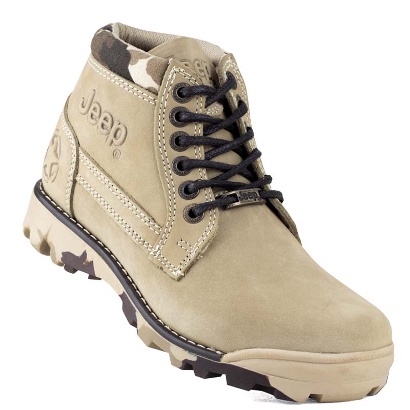 BOTAS URBANAS DE CABALLERO JEEP 1950 NOBUCK ARENA CAMUFLAJE