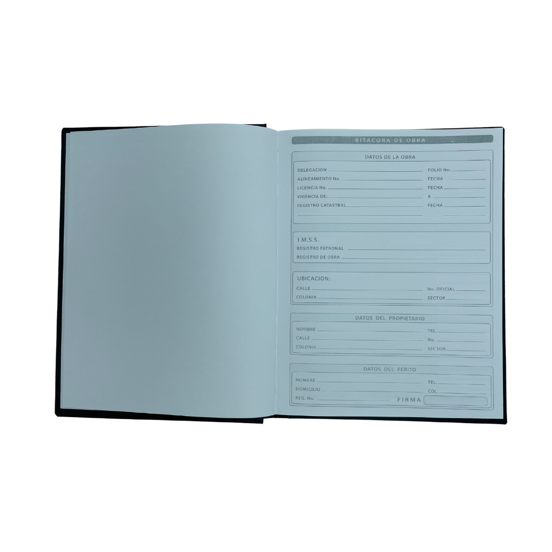 Bitácora de Obra 5pzs - 100/Hjs Normal