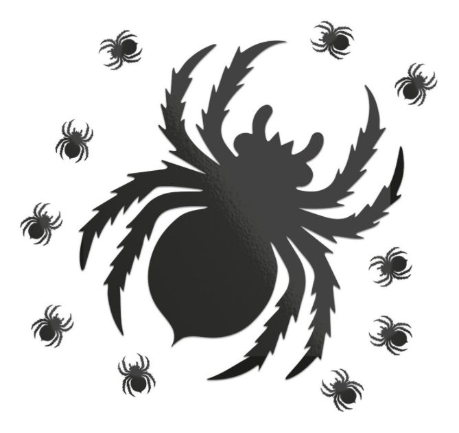 Calcomanías adhesivas arañas halloween