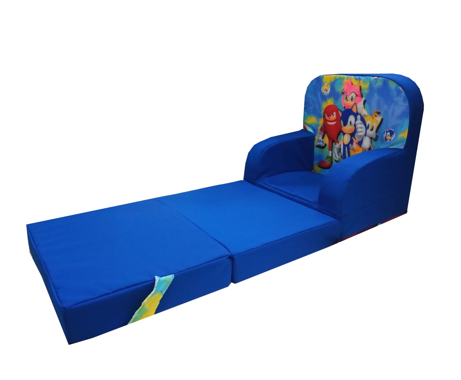 Sillon Cama Sofa Infantil Sonic Azul para niños