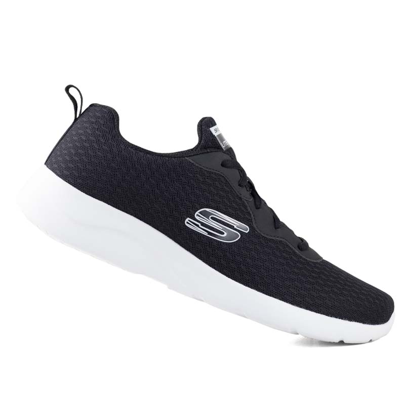 TENIS RUNNING SPORT SKECHERS 894046 NEGRO GRIS MEMORY FOAM