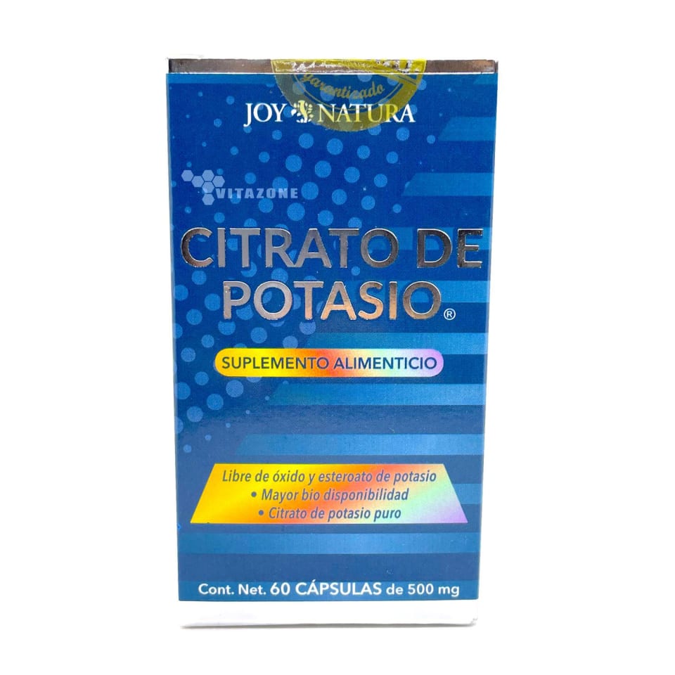 Citrato de Potasio 500mg -- 60 capsulas