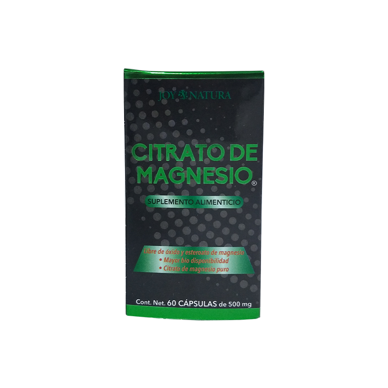 Citrato de Magnesio 500mg --  60 capsulas