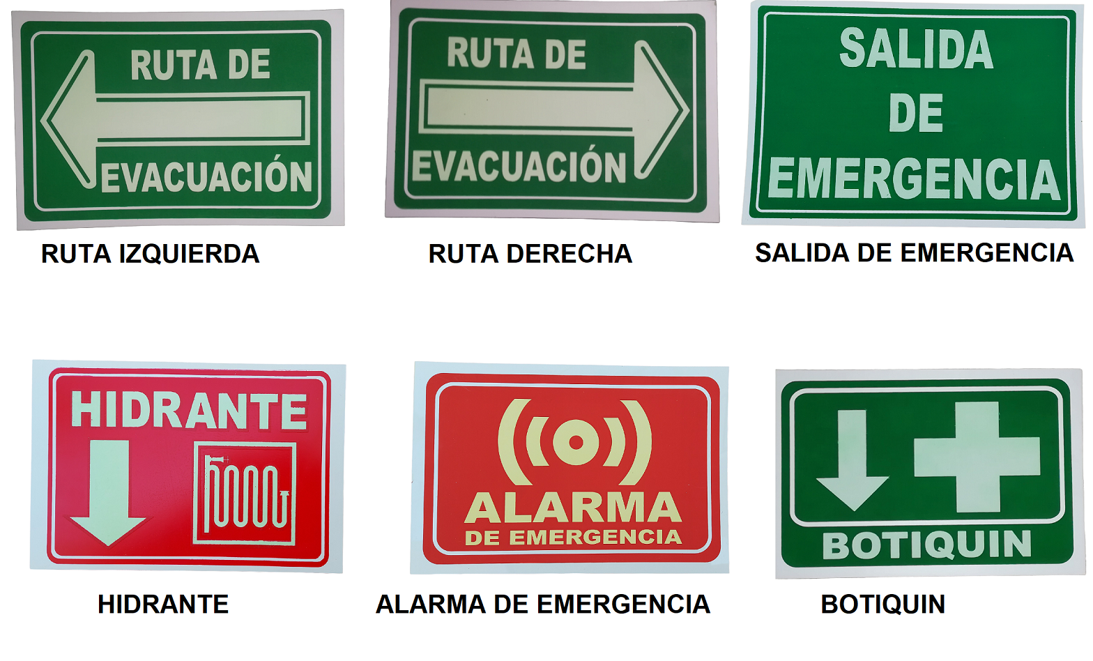 Señal Botiquín Evacuación Emergencia Protección Civil