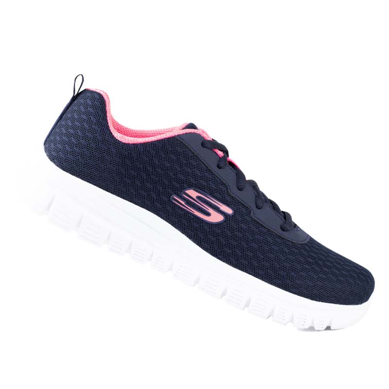 TENIS DAMA RUNNING SKECHERS MEMORY FOAM 896028 MARINO CORAL