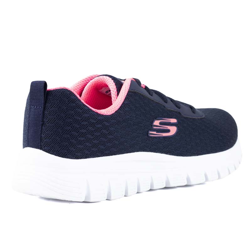 TENIS DAMA RUNNING SKECHERS MEMORY FOAM 896028 MARINO CORAL