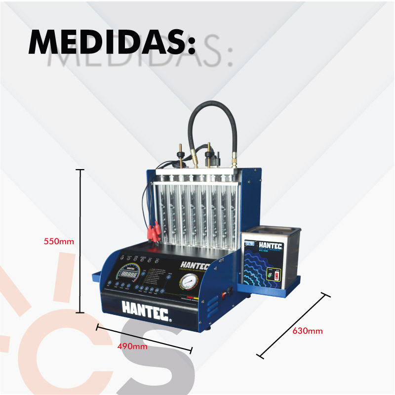 Hantec Laboratorio de limpieza 8 inyectores automático más adaptadores