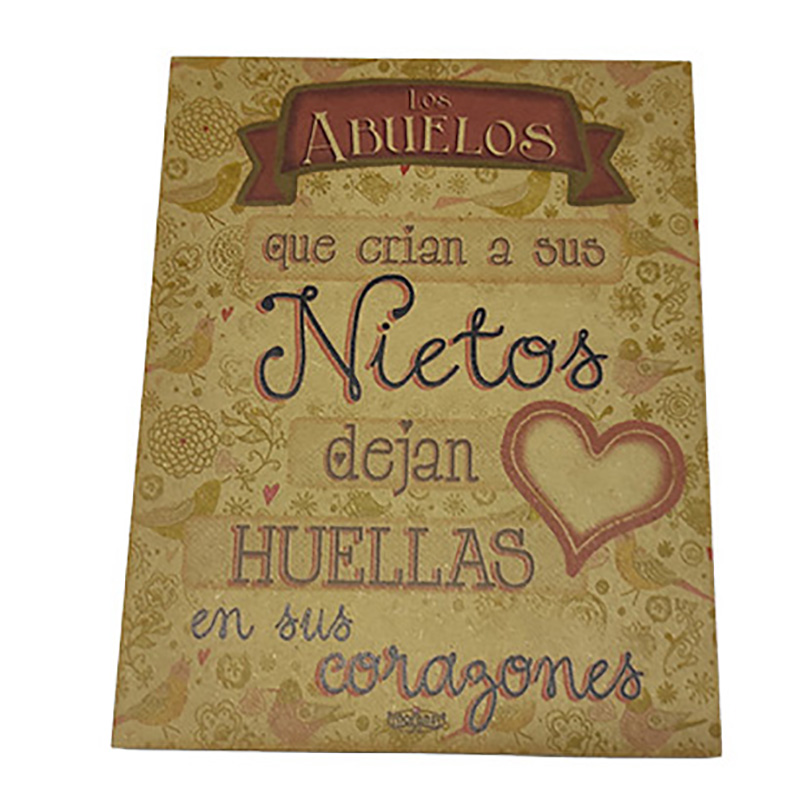Cuadro Decorativo Vintage Los Abuelos dejan Huella