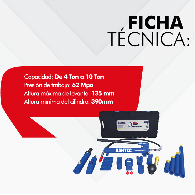 Porto Power Hidráulico 10 Toneladas.