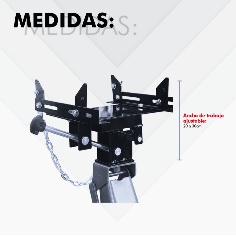 Adaptador para Transmisiones gato Hidráulico de patín