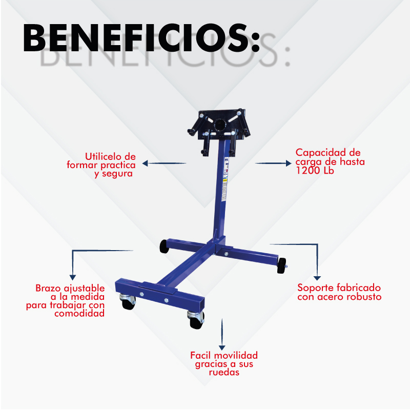 Soporte para motores 1200 Libras.