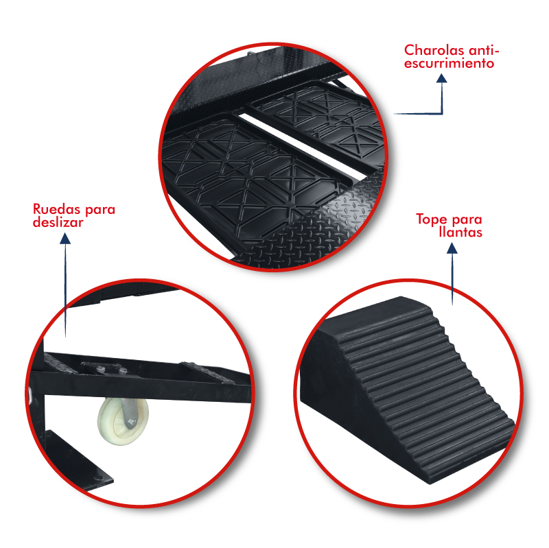 Rampa Para Estacionamiento 4 Postes Duplica Espacio