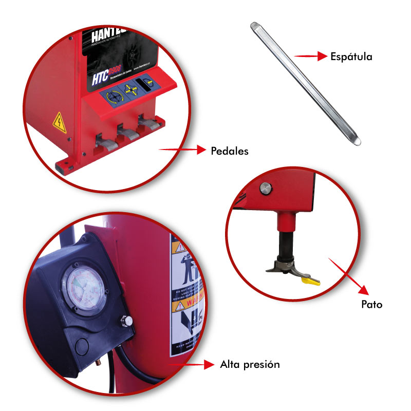 Desmontadora De Llantas 11 A 24 Pulgadas Turboinflado