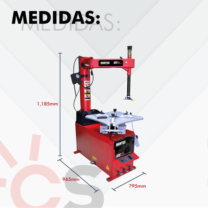 Desmontadora De Llantas 11 A 24 Pulgadas Turboinflado