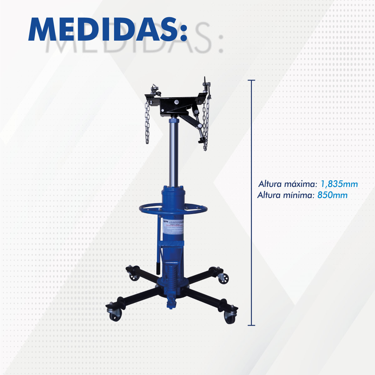 Desmontadora de transmisiones 500 kg