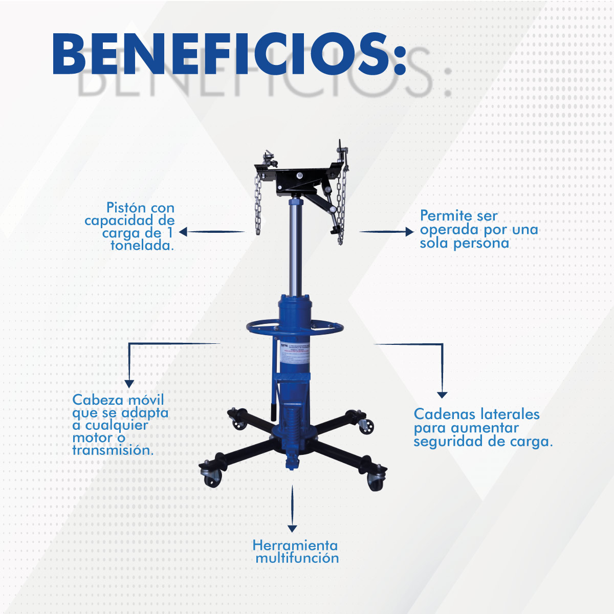 Desmontadora de transmisiones 500 kg