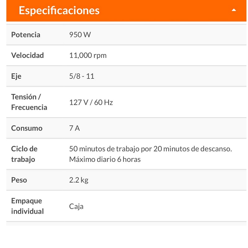 ESMERILADORA ANGULAR DE 4 1/2 CALIDAD INDUSTRIAL USO RUDO Y CONTINUO DE 950W TRUPER ESMA-4590N CORTAR DESBASTAR CORTADORA PULIDORA