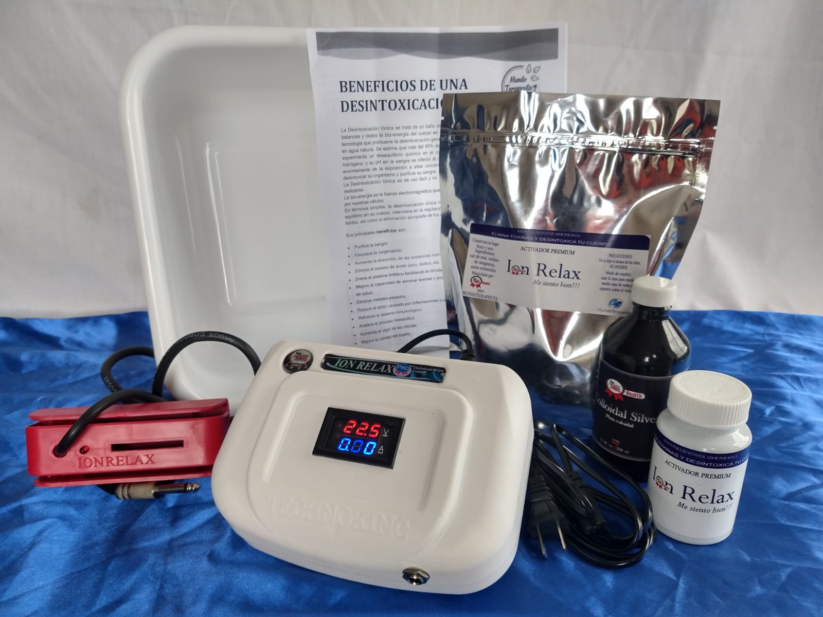 Desintoxicador profesional uso rudo ion détox pediluvio 