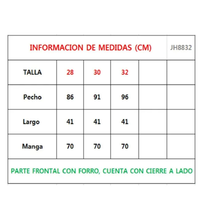 Blusa Manga Larga Tejido Con Forro Y Cierre Costado V-jh8832