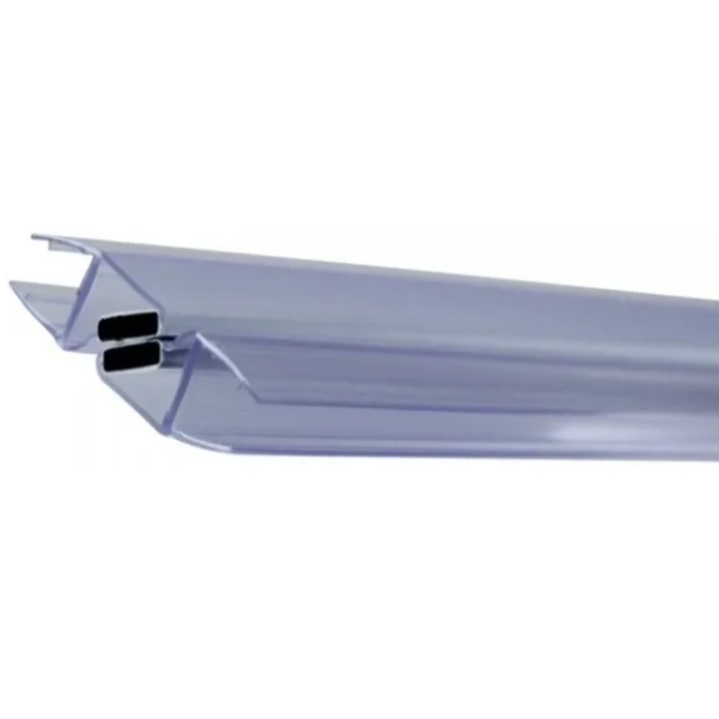 Perfil Policarbonato Para Vidrio 9mm Con Imán 180 o 90 grados