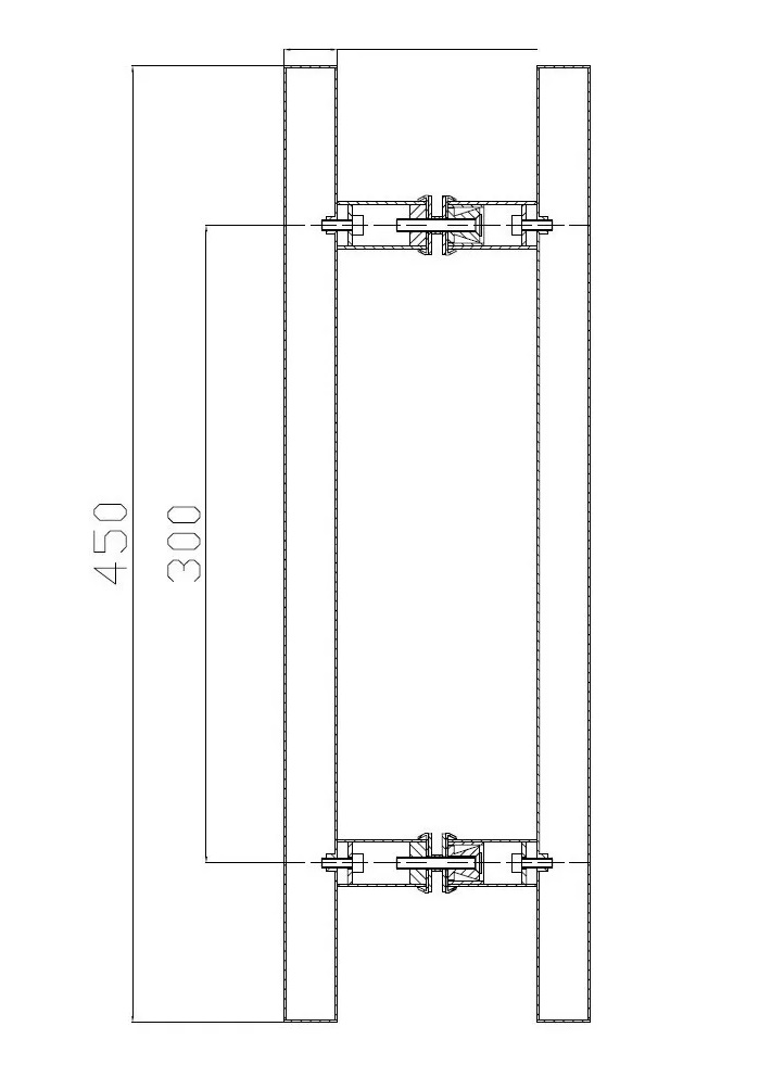 Jaladera De Acero Inoxidable Tipo H 50cm Para Puerta De Cristal, Madera O Herrería Negro