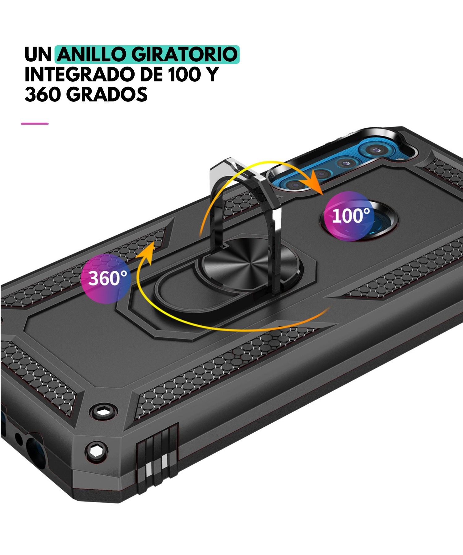 Funda Motorola Moto One Fusion Uso Rudo Contra Golpes
