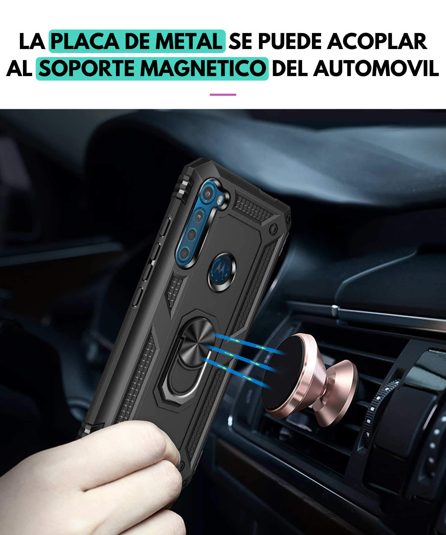 Funda Motorola Moto One Fusion Uso Rudo Contra Golpes