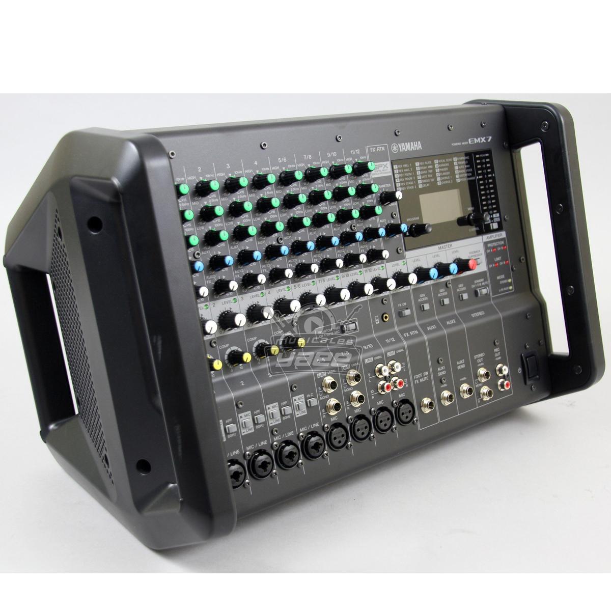 Yamaha Emx7 Mezcladora Con Poder Integrado 12ch 600w X 2