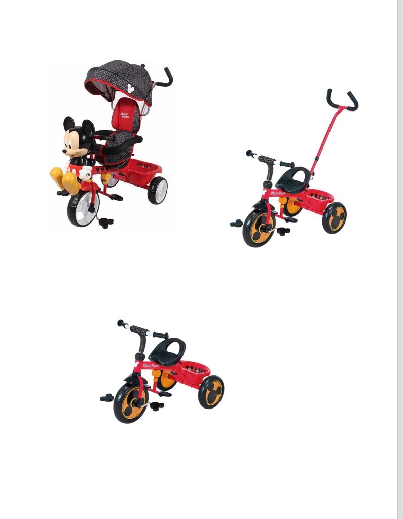 Triciclo Carriola Mickey Mouse Flying Wheel