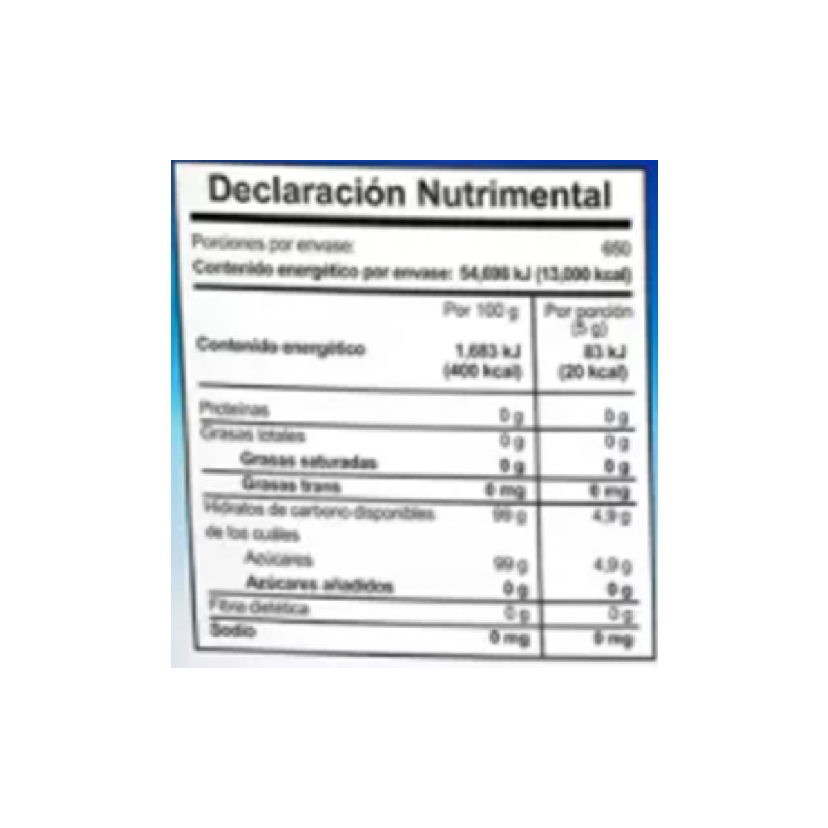 BC Azúcar 3.25 kg Metco