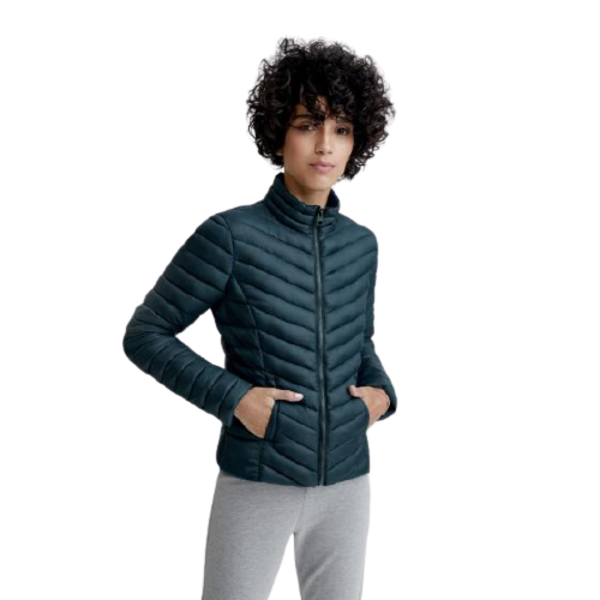 Chamarra para mujer, casual, marca Holly Land, azul, negra, verde o rosa, 997702-05
