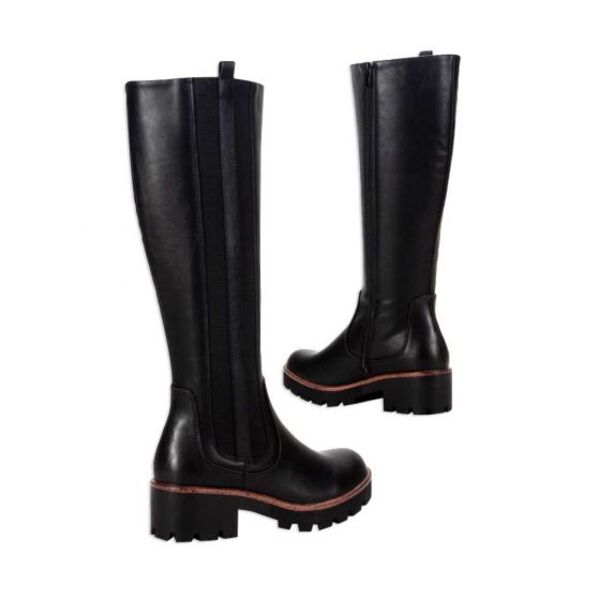 Botas para mujer, casuales, marca Tierra Bendita, largas y con tacón bajo, 993530