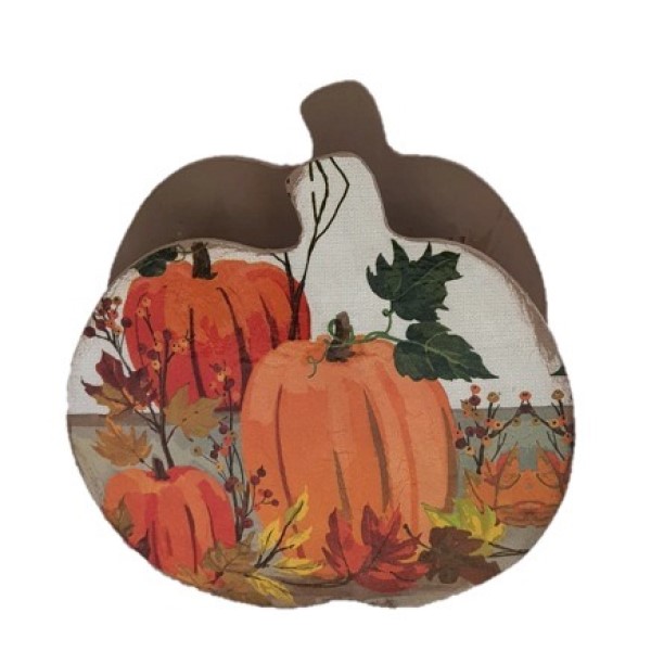 Canasta en forma de Calabazas multiusos de madera comprimida