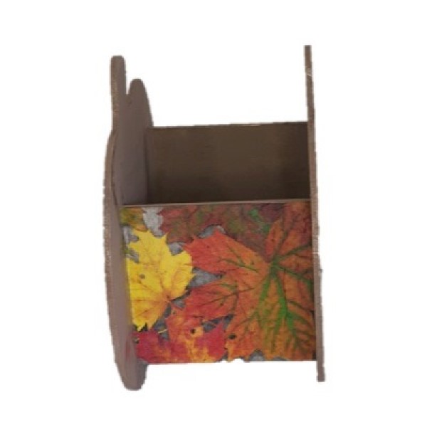 Canasta en forma de Calabazas multiusos de madera comprimida